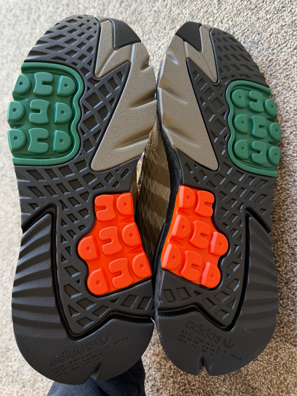 New adidas Men's Green Nite Jogger "Sesame" Size 11 - Picture 9 of 9